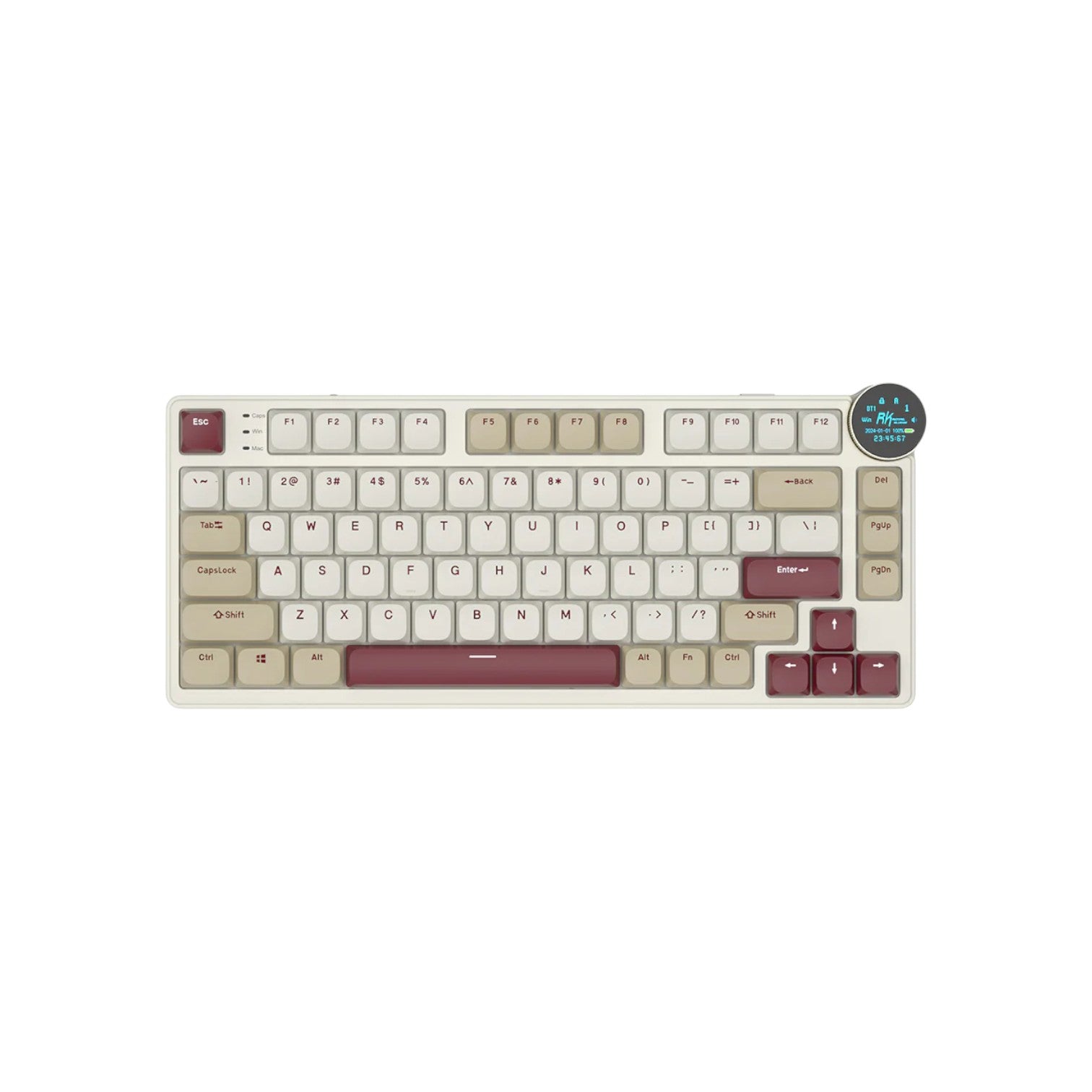 Royal Kludge N80 Low-Profile Tri-Mode RGB Mechanical Keyboard (KRK2124)