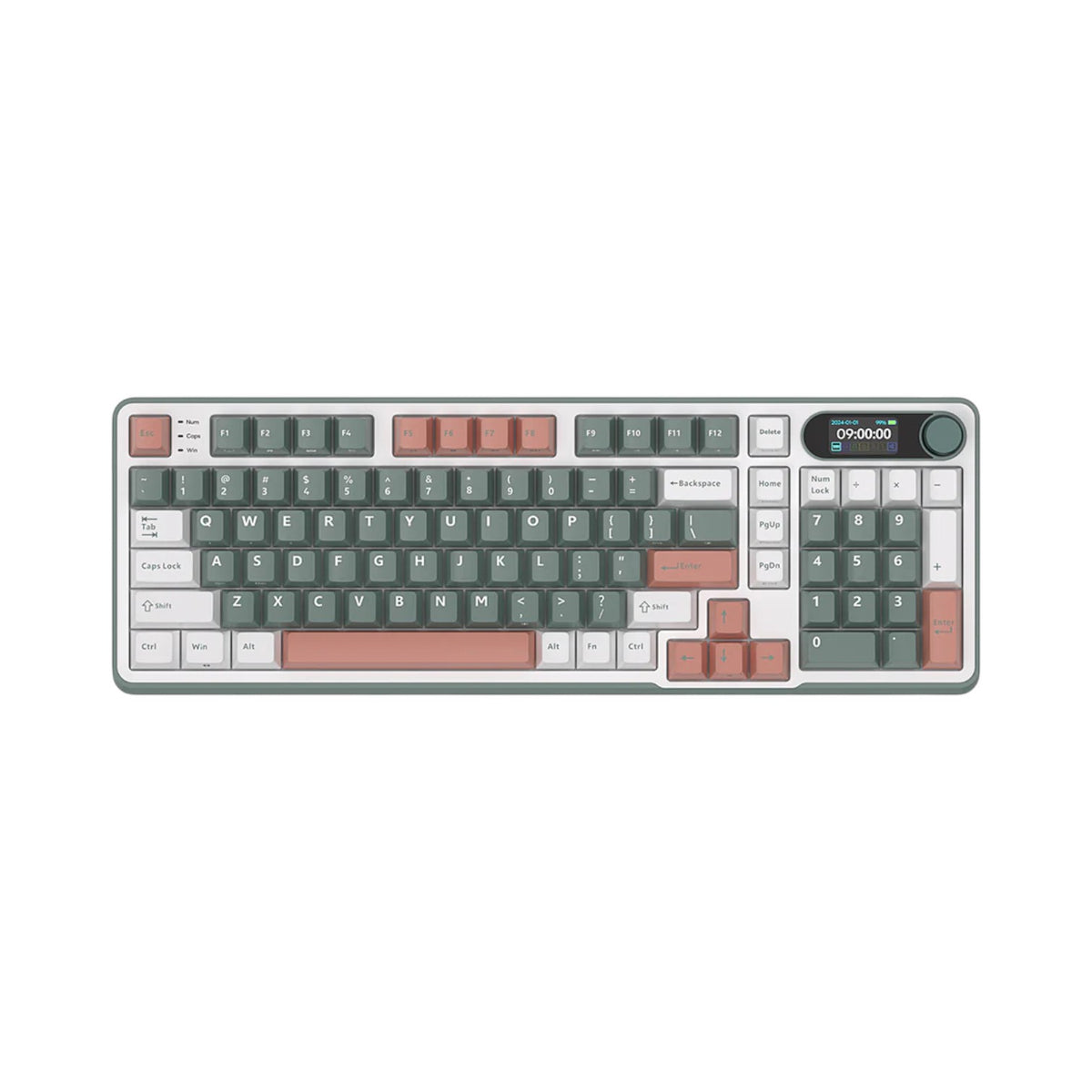 Royal Kludge S98 Tri-Mode Hot-Swappable Chartreuses Switch Mechanical Keyboard With Display (KRK2101)