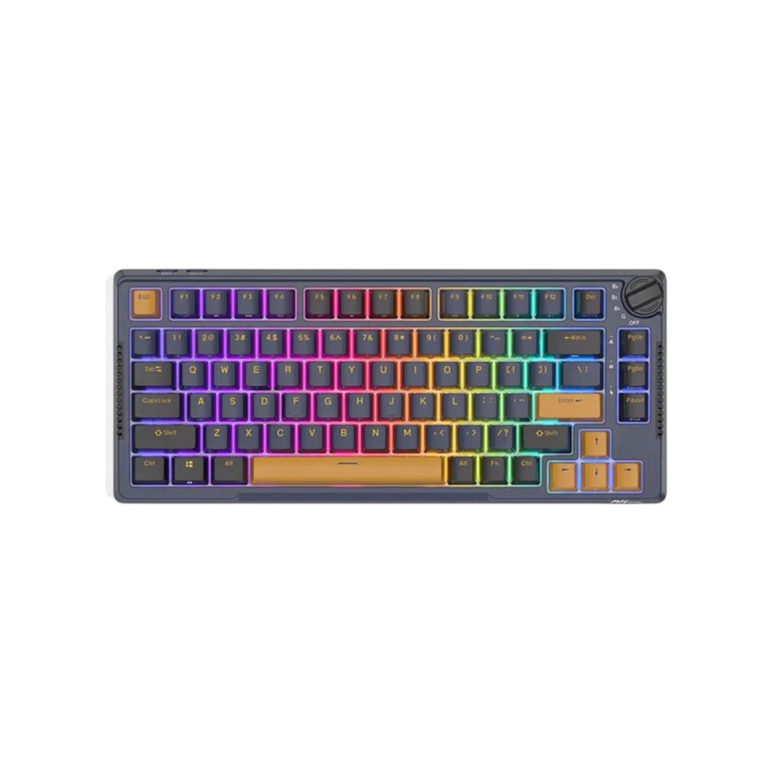 Royal Kludge RK H81 RGB Tri-Mode Hot-Swappable Cyan Switch Mechanical Keyboard (KRK2120)