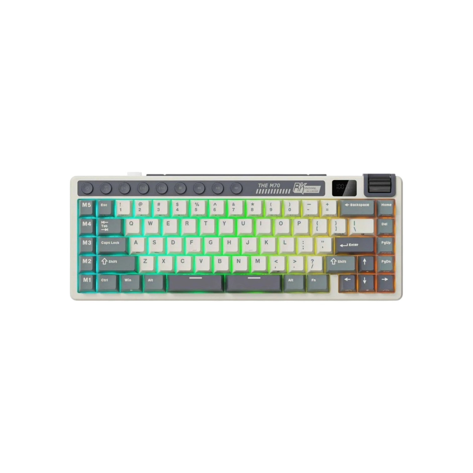 ROYAL KLUDGE RK M70 Tri-Mode Hot-Swappable Wireless Mechanical Gaming Keyboard (KRK2117)