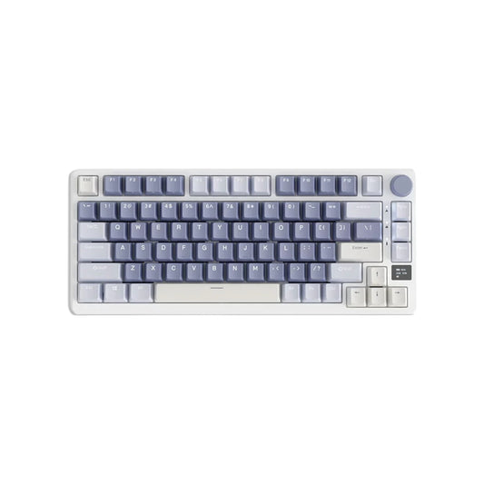 Royal Kludge RK M75 RGB Tri-Mode Hot-Swappable Silver Switch Mechanical Keyboard