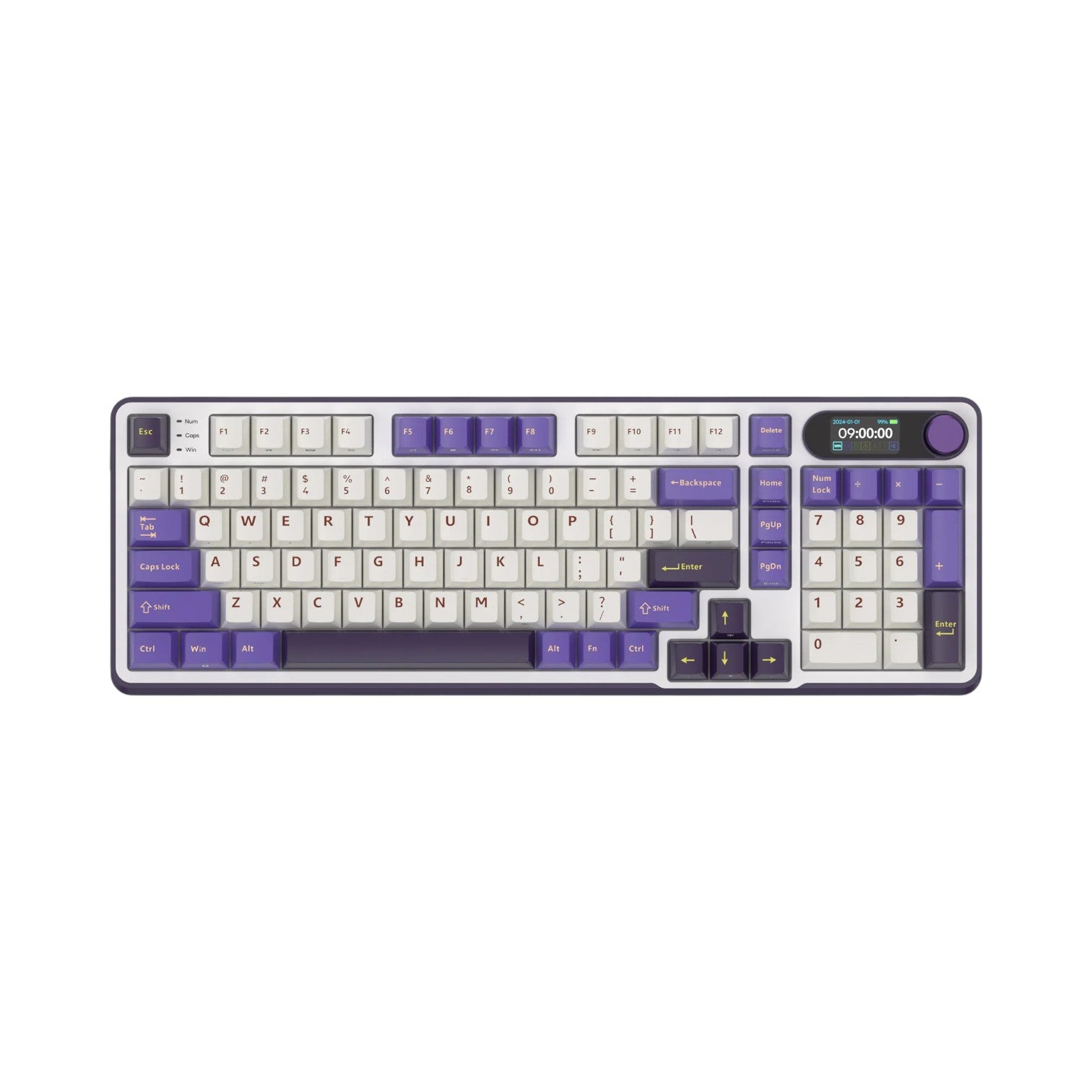 Royal Kludge S98 Tri-Mode Hot-Swappable Chartreuses Switch Mechanical Keyboard With Display (KRK2101)
