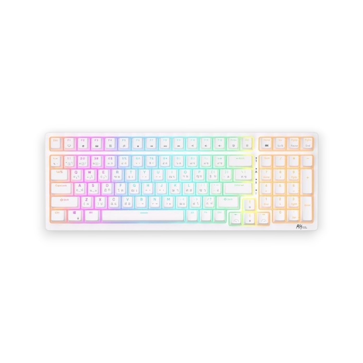 Royal Kludge RK98 RGB Hot-Swappable Tri-Mode Red Switch Wireless Mechanical Keyboard