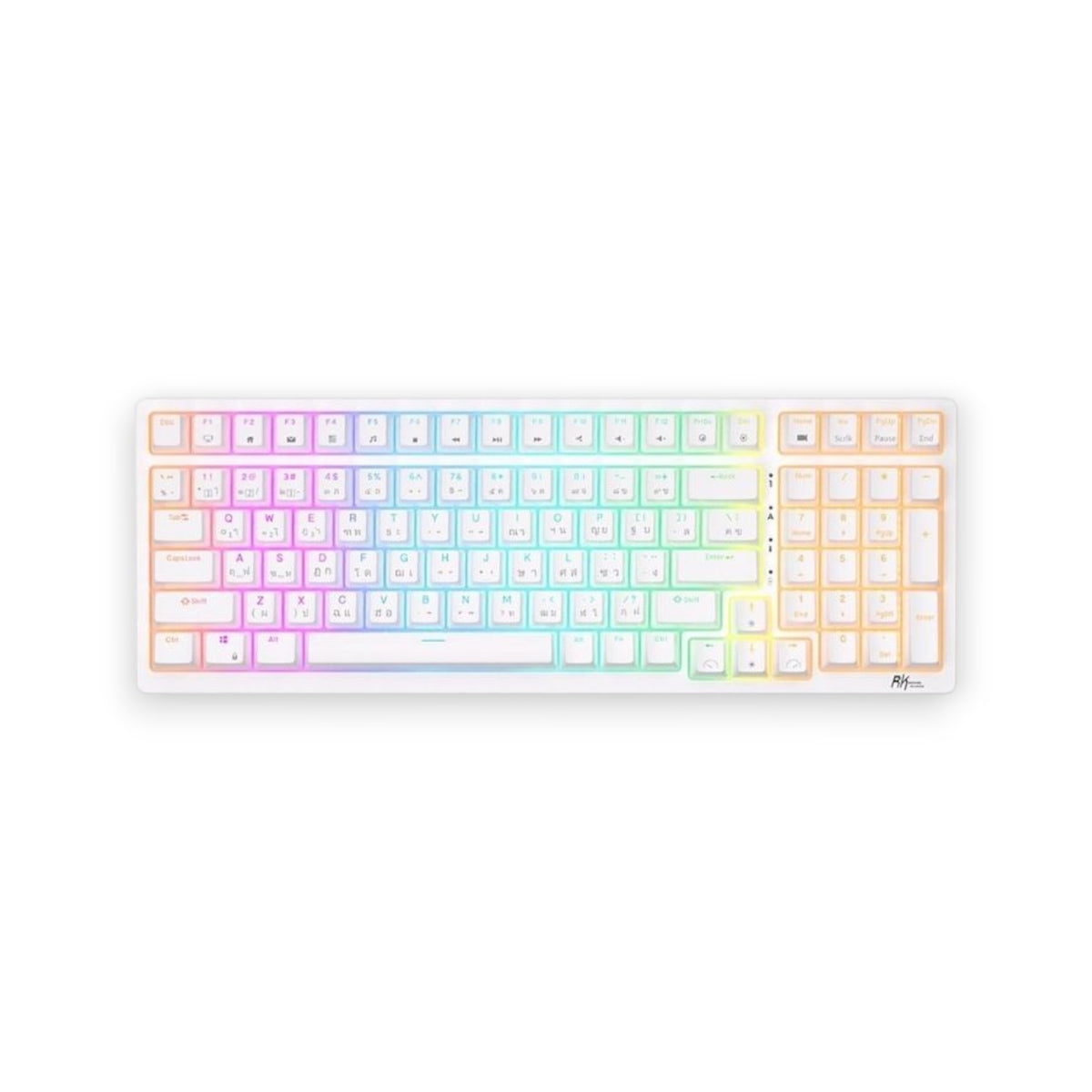 Royal Kludge RK98 RGB Hot-Swappable Tri-Mode Red Switch Wireless Mechanical Keyboard