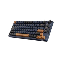 Royal Kludge RK H81 tri-mode mechanical keyboard in Star Night theme featuring hot-swappable brown switches and RGB lighting.