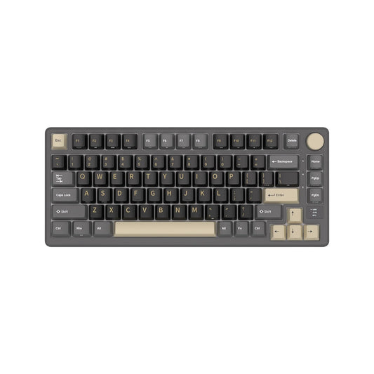Royal Kludge RK M75 RGB Tri-Mode Hot-Swappable Silver Switch Mechanical Keyboard