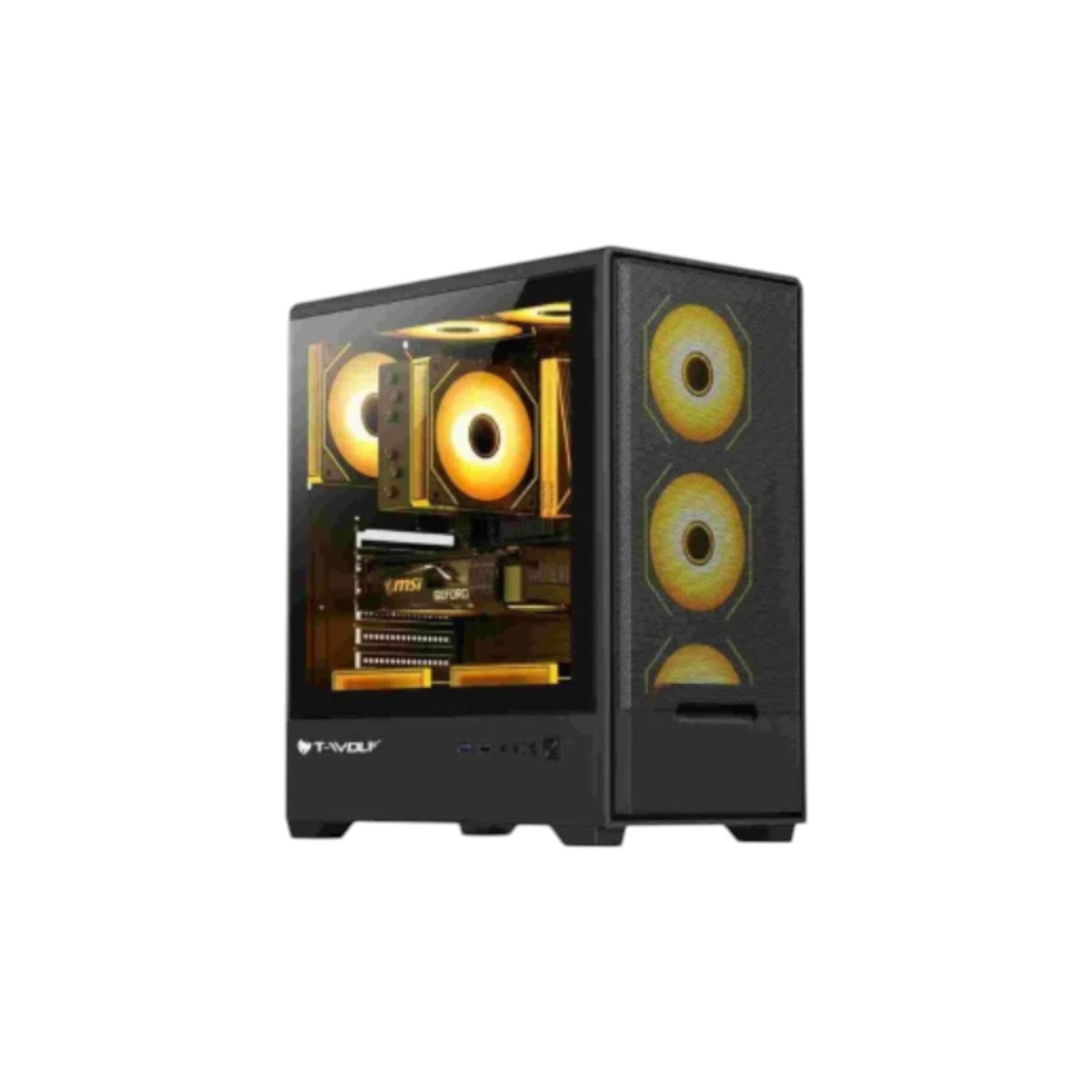 T-WOLF BLAZE BOX X4 ARGB Mid-Tower E-ATX Gaming Casing (PCCTW9606)