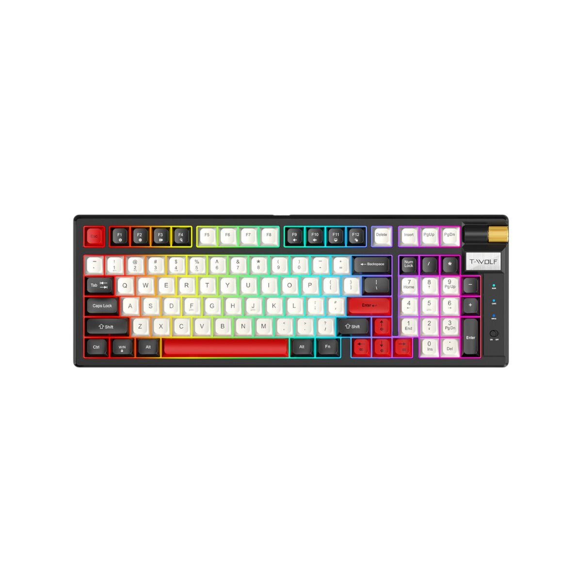 T-Wolf T70 Tri Mode RGB Mechanical Gaming Keyboard (KTW2310)