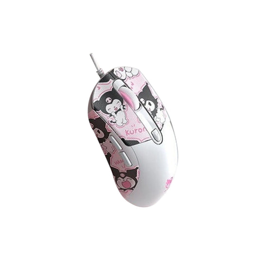 T-wolf G550 Gaming Mouse RGB WITH Gengar Kuromi Sticker PINK
