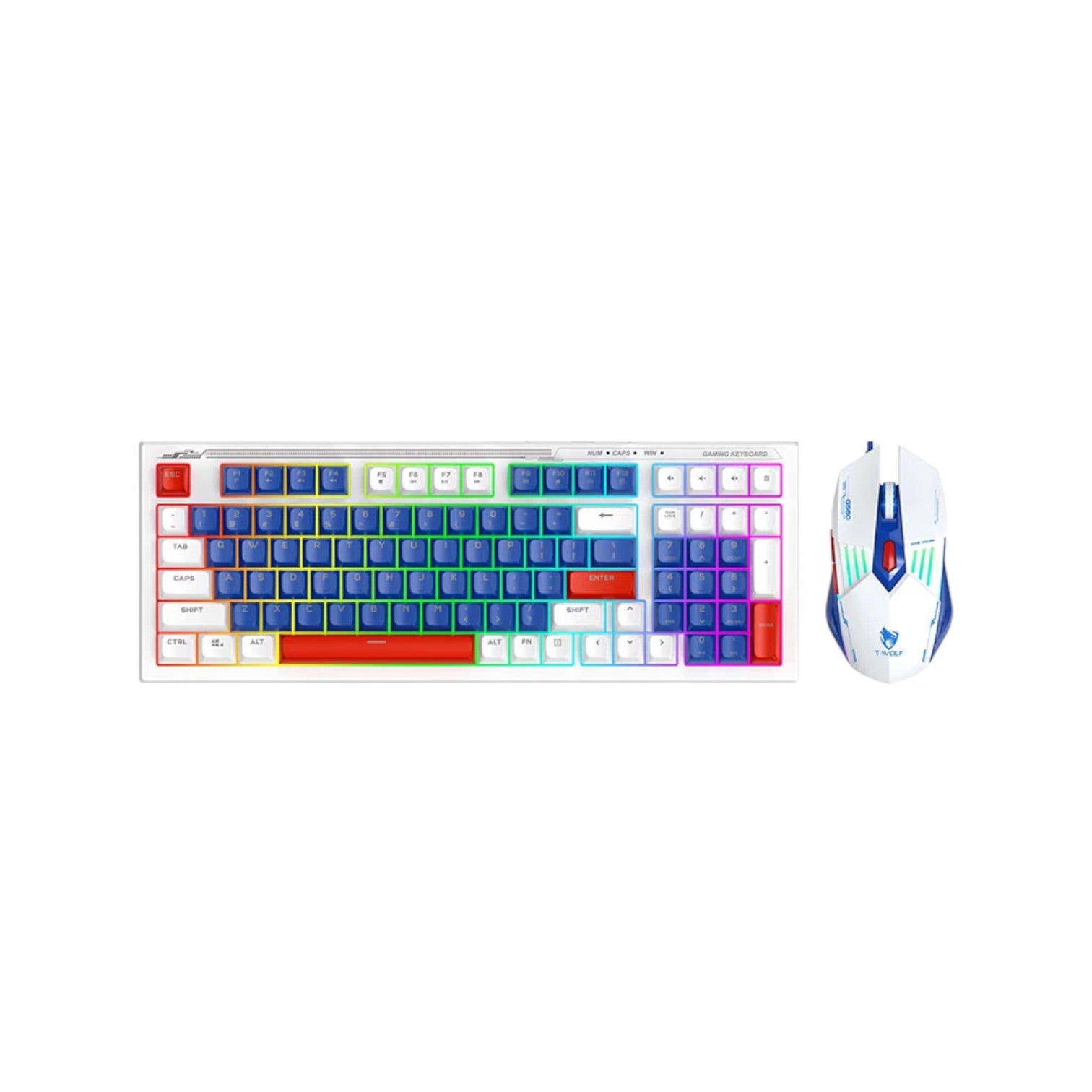 T-Wolf TF610 RGB Gaming Keyboard Mouse Combo (KTW2304)