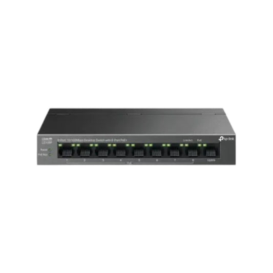 TP-Link LS109P 9-Port 10/100Mbps PoE Switch With 8-Port PoE+