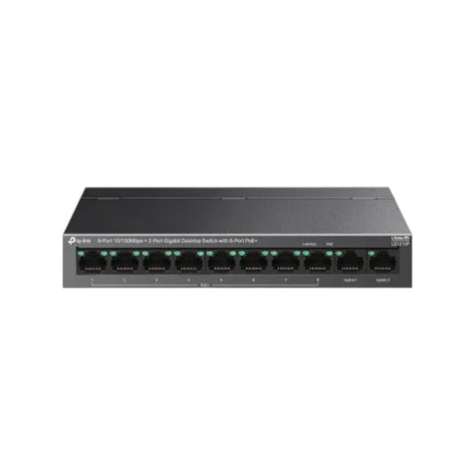 TP-Link LS1210P 8-Port PoE Desktop Switch With 2-Port Gigabit