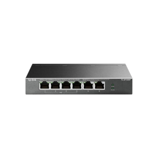 TP-Link TL-SF1006P 6-Port 10/100Mbps Desktop PoE Switch with 4-Port PoE+