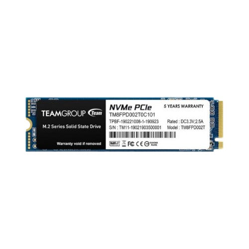 Team MP33 PRO 2TB M.2 PCIe Gen3 NVMe SSD (SSDT18402)