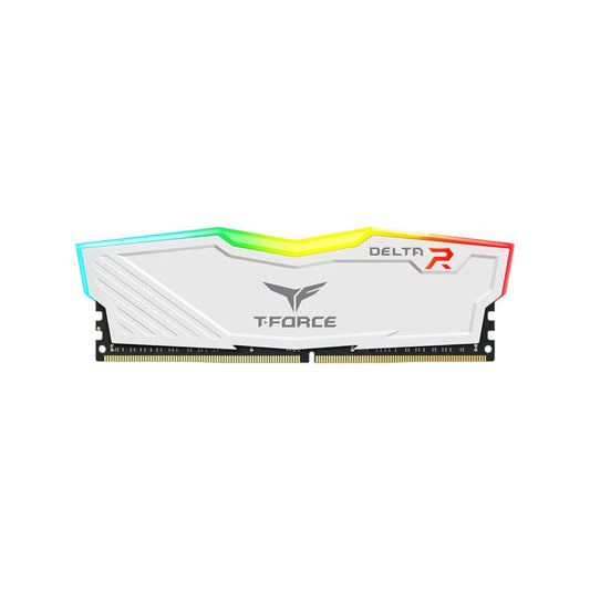 Team T-Force Delta 8GB 3200MHz DDR4 RGB White Desktop Gaming RAM
