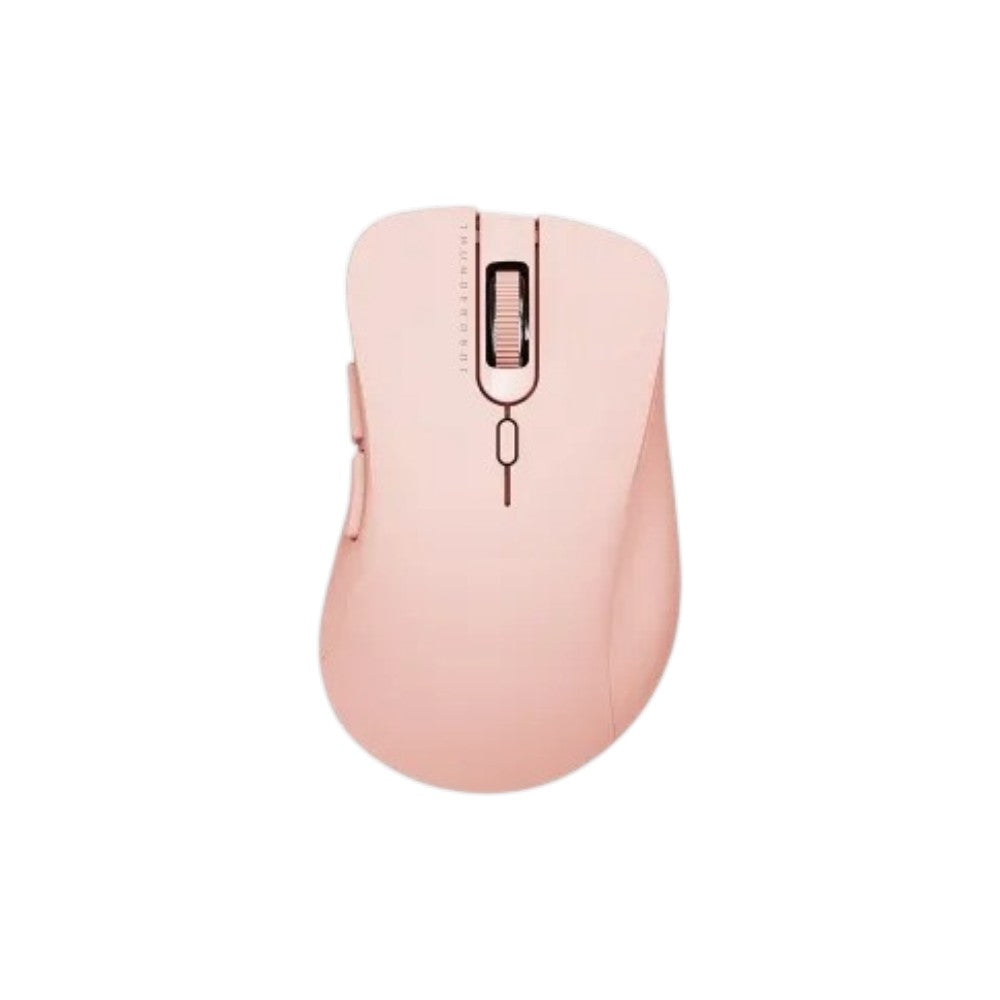 ThundeRobot ML101 wireless office mouse in pink, featuring an ergonomic design for comfortable daily use and reliable wireless connectivity.