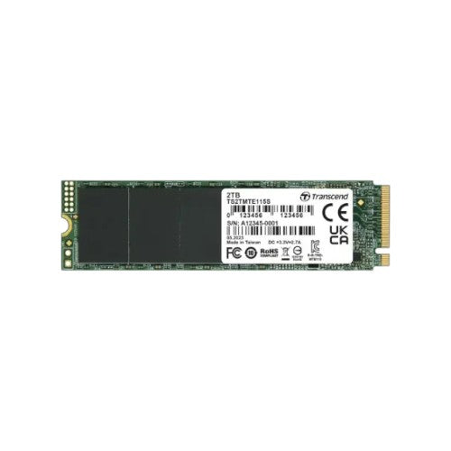 Transcend 115S 2TB M.2 PCIe Gen3 x4 NVMe SSD (M-Key) (SSDTD19214)