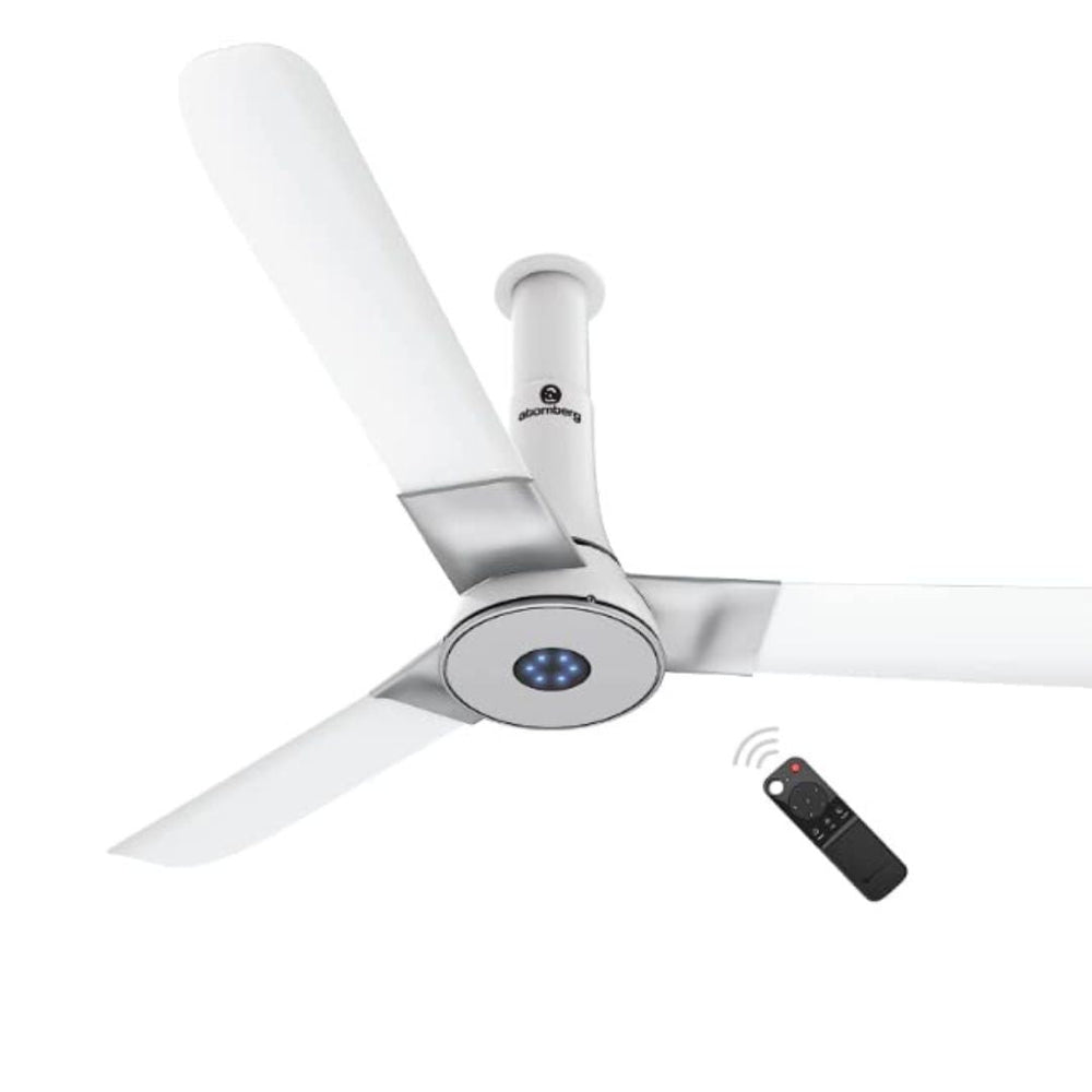 Atomberg Studio Smart+ 48" 28 Watt BLDC motor Energy Saving Anti-Dust Speed Indicator Light  Ceiling Fan with Remote Control ( White) AT-130