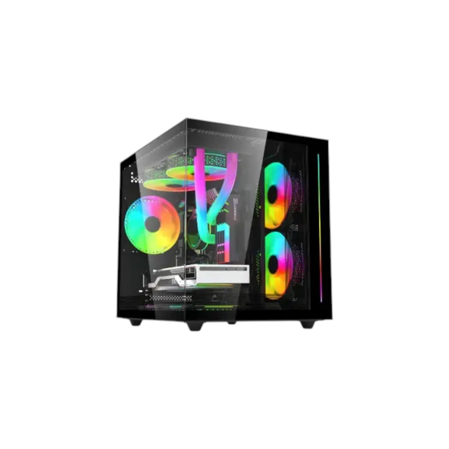 Value-Top V900 Micro-ATX Mini Tower Gaming Casing With Pre-installed Fans (PCCVT10204)