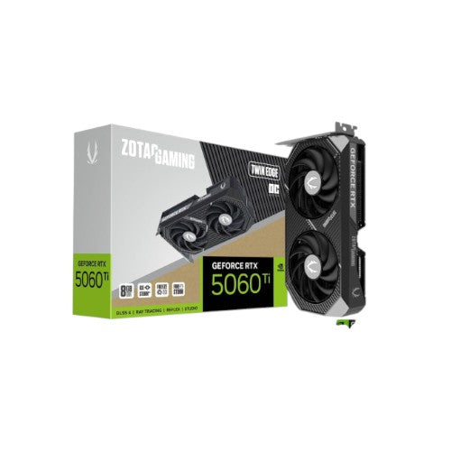 ZOTAC GAMING GeForce RTX 5060 Ti Twin Edge OC 8GB GDDR7 Graphics Card (GCZ90913)
