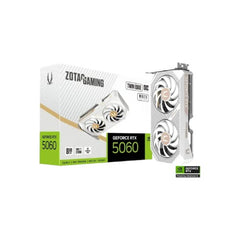 ZOTAC GAMING GeForce RTX 5060 Twin Edge OC White Edition 8GB GDDR7 Graphics Card