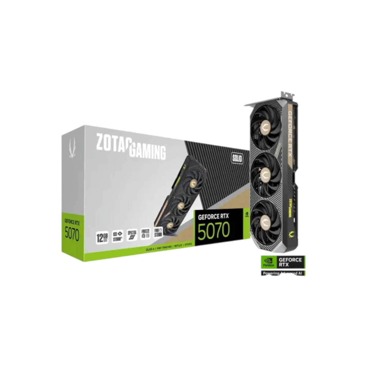 ZOTAC GAMING GeForce RTX 5070 SOLID 12GB GDDR7 Graphics Card (GCZ90908)
