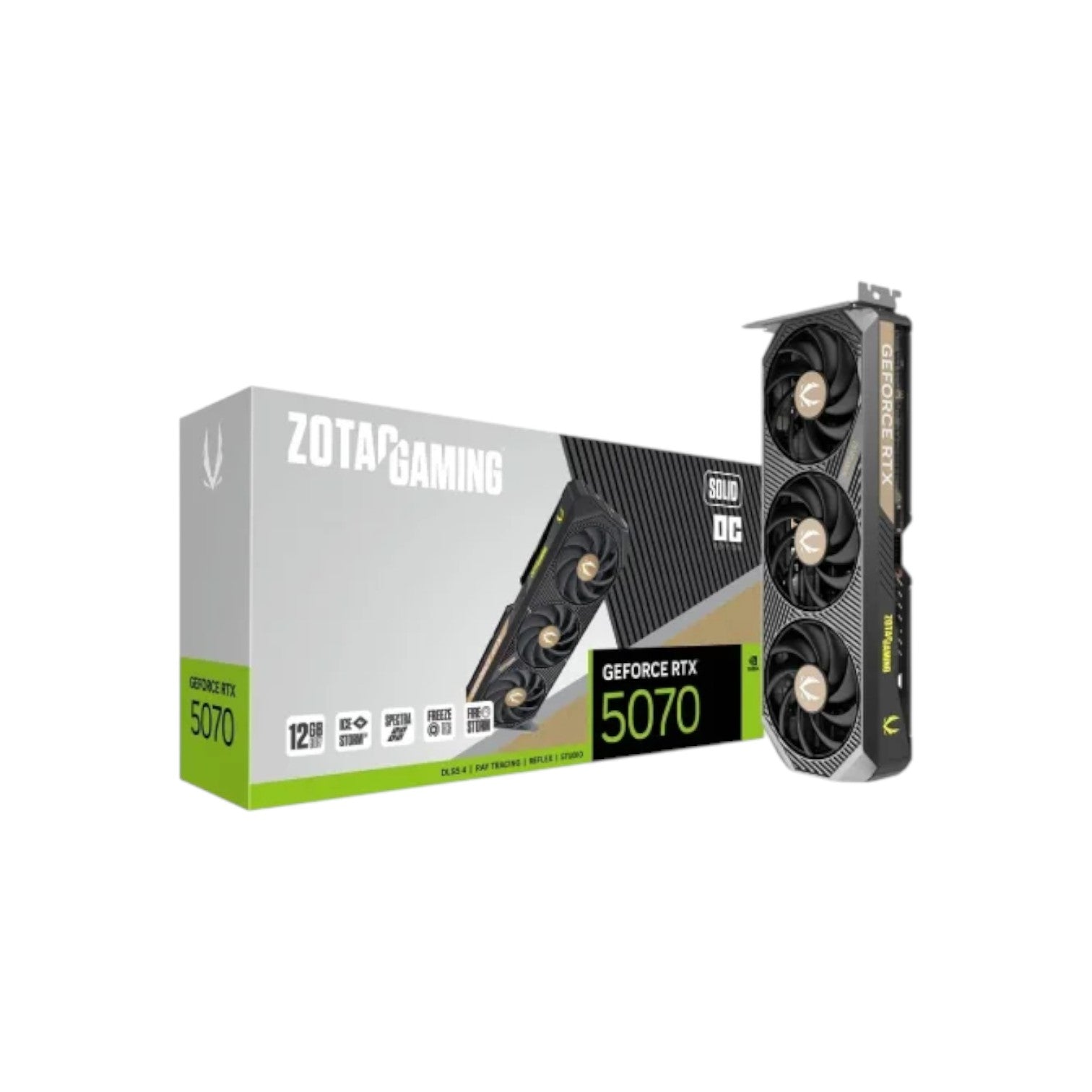 ZOTAC GAMING GeForce RTX 5070 SOLID OC 12GB GDDR7 Graphics Card (GCZ90907)