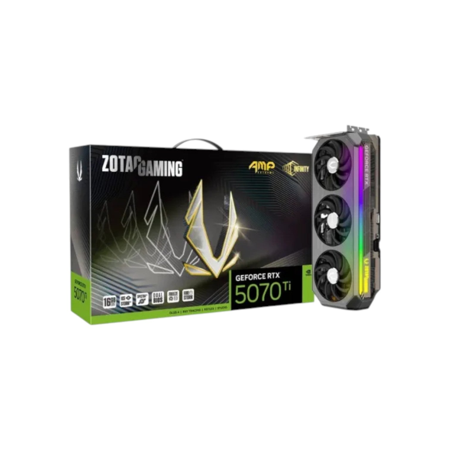 ZOTAC GAMING GeForce RTX 5070 Ti AMP Extreme INFINITY 16GB GDDR7 Graphics Card (GCZ90905)