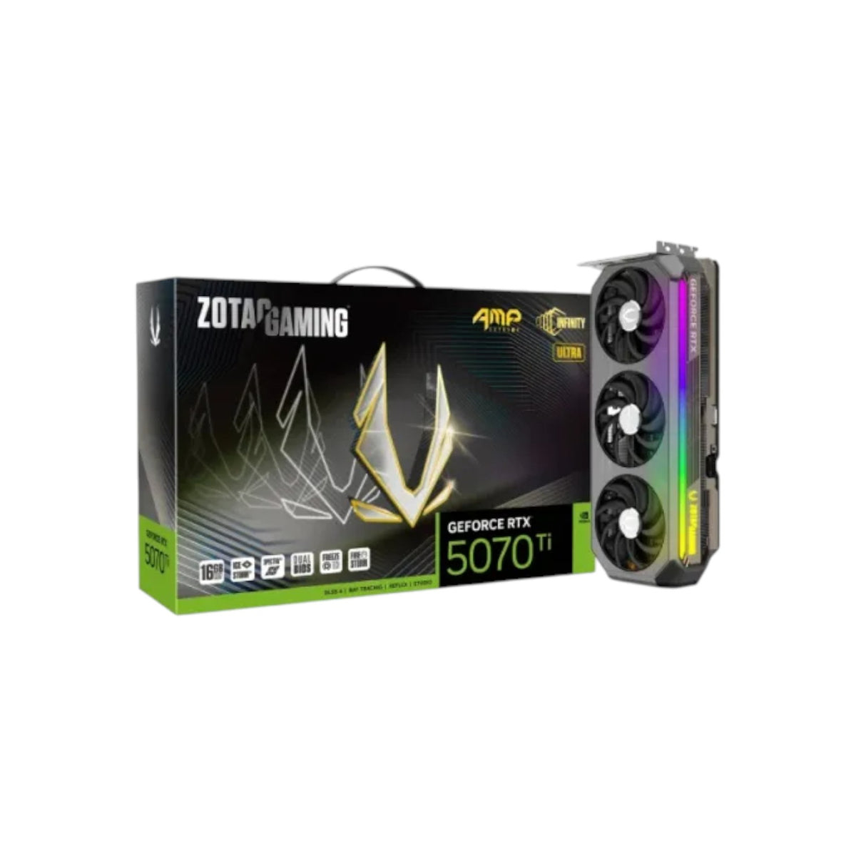 ZOTAC GAMING GeForce RTX 5070 Ti AMP Extreme INFINITY ULTRA 16GB GDDR7 Graphics Card (GCZ90904)