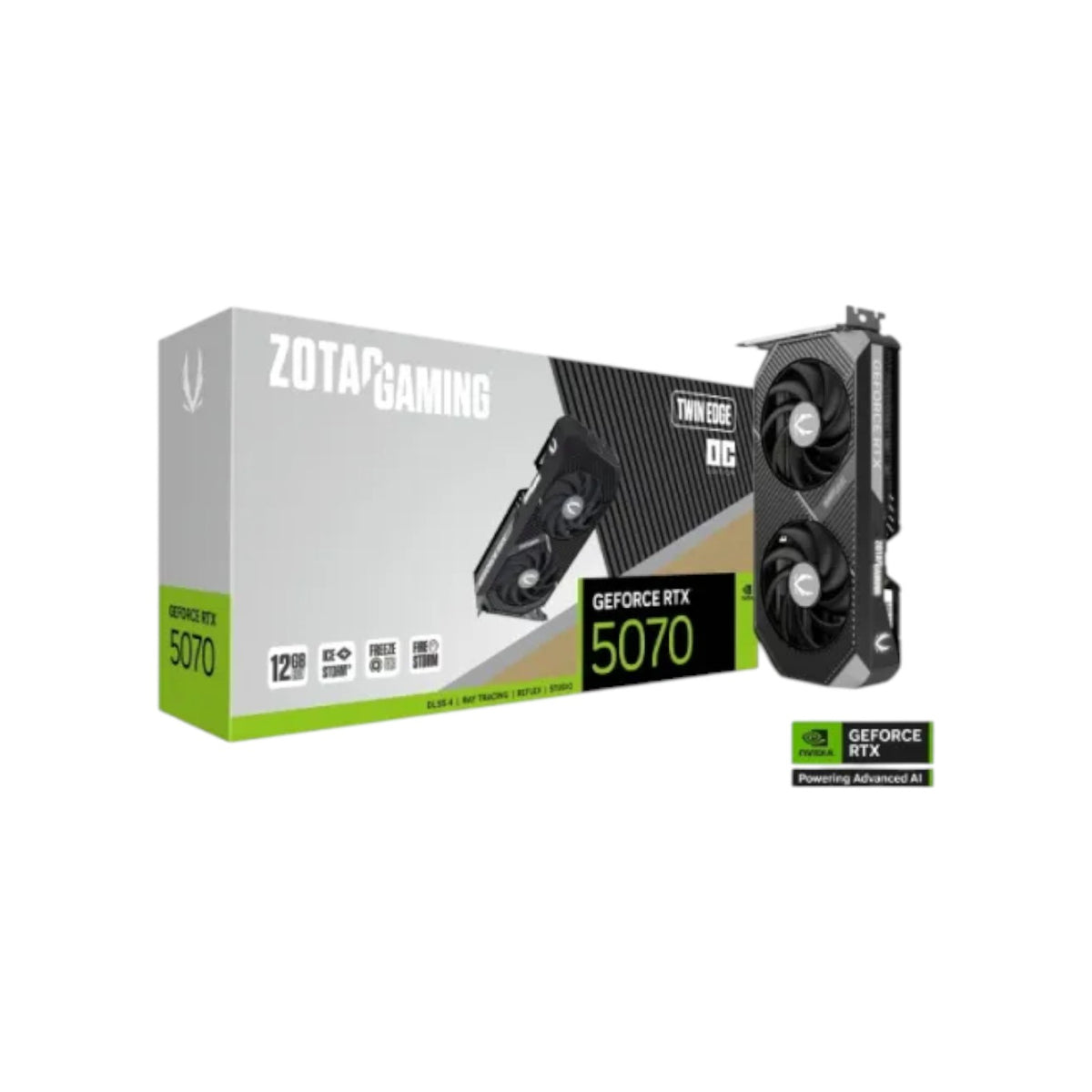ZOTAC GAMING GeForce RTX 5070 Twin Edge OC 12GB GDDR7 Graphics Card (GCZ90909)