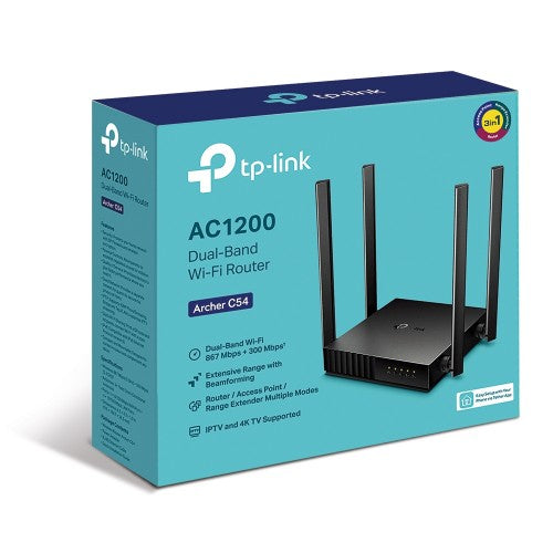 TP-Link Archer C54 AC1200 Dual Band Wi-Fi Router (RTPL4033)