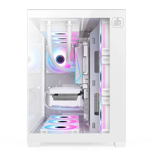 Monarch City Ranger X7 ARGB Mid-Tower ATX Gaming Case White (PCCM9808)