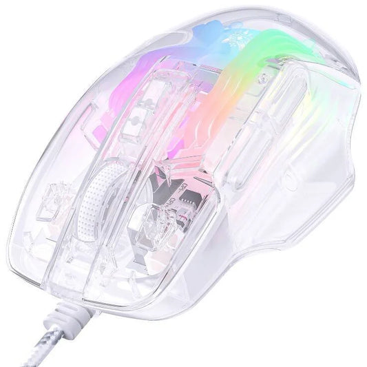 ONIKUMA CW923 12800 DPI Wired RGB Transparent Gaming Mouse