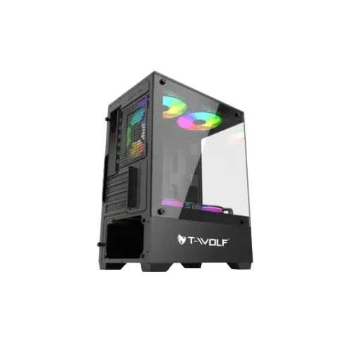 T-Wolf Ice Cooler X5 ARGB M-ATX Mid Tower Gaming Casing (PCCTW9601)