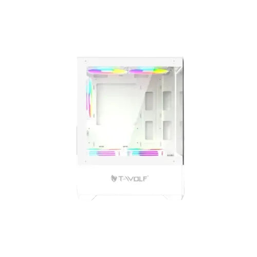 T-Wolf Ice Cooler X5 ARGB M-ATX Mid Tower Gaming Casing (PCCTW9605)