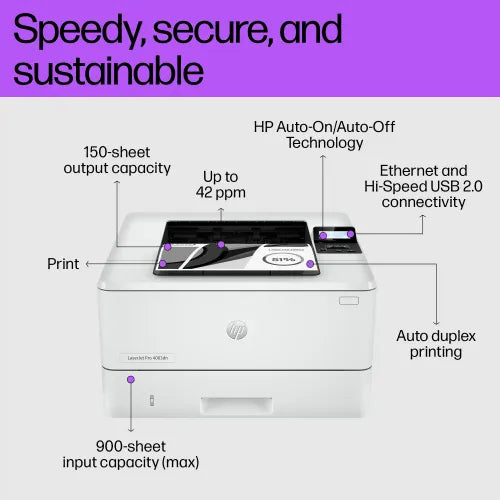 HP LaserJet Pro 4003dn Single Function Mono Laser Printer (PHP11638)