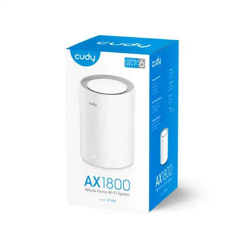 Cudy M1800 AX1800 Dual Band Mesh Router (1 Pack) (RC4211)