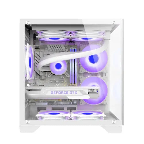 Monarch Mystery Box X5 Desktop Gaming Case White (PCCM9802)