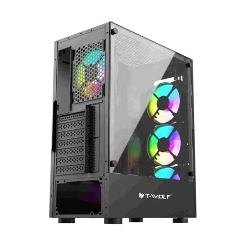 T-wolf Platina X4 ARGB Mid-Tower ATX Gaming Casing (PCCTW9602)
