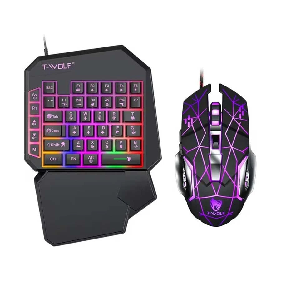 T-WOLF TF950 5 In 1 Wired Gaming Combo (KTW2312)