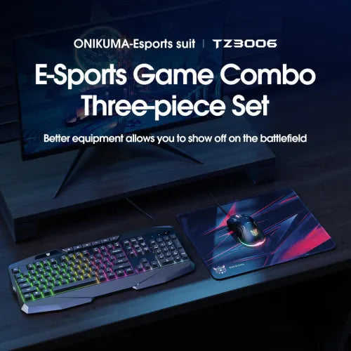 Onikuma TZ3006 3 in 1 Gaming Combo