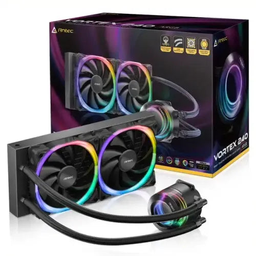 Antec Vortex 240 ARGB All-in-One Liquid CPU Cooler (CPUA17402)