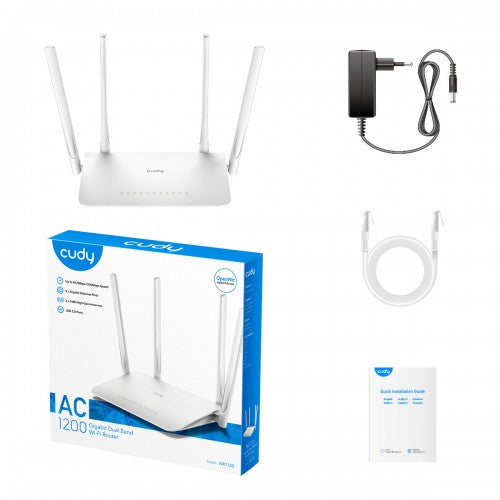 Cudy WR1300 V3 AC1200 Gigabit Dual Band Wi-Fi Router (RC4221)